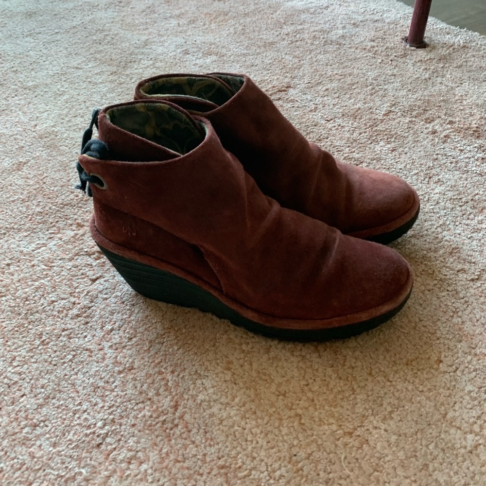 Fly London Ankle Wedge Boot